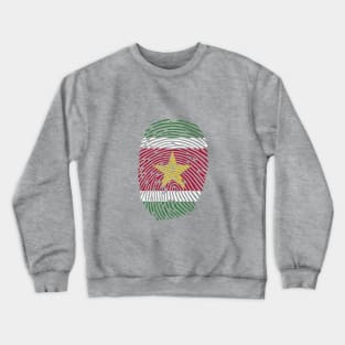 SURINAME FINGER PRINT - CARNIVAL CARIBANA TRINI PARTY DJ Crewneck Sweatshirt